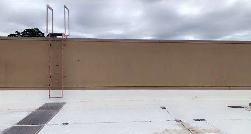 After photo of commercial exterior after pressure washing in Winder Georgia