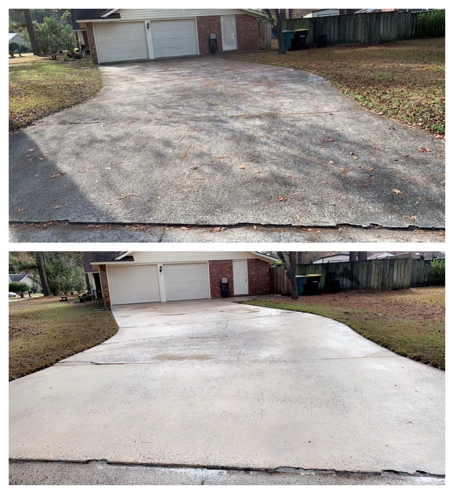 Driveway Cleaning project photo for Clean Defense Force in Statham, GA
