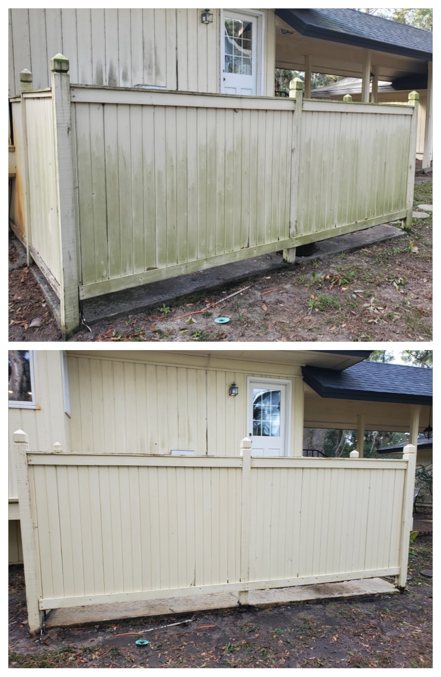 Fence Cleaning & Staining project photo for Clean Defense Force in Winder, GA