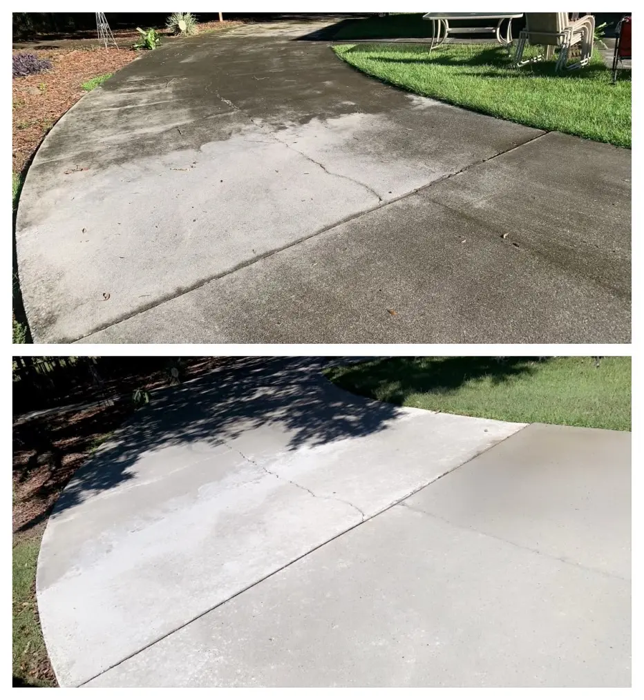 Driveway Cleaning project photo for Clean Defense Force in Winder, GA